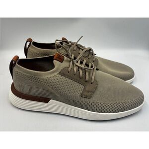 Wolf & Shepherd Mens 9 SwiftKnit Derby Sneakers Shoes Beige Tan Casual Lace Up